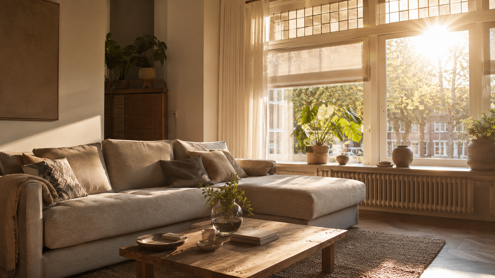 Wat helpt tegen warmte in de woonkamer?