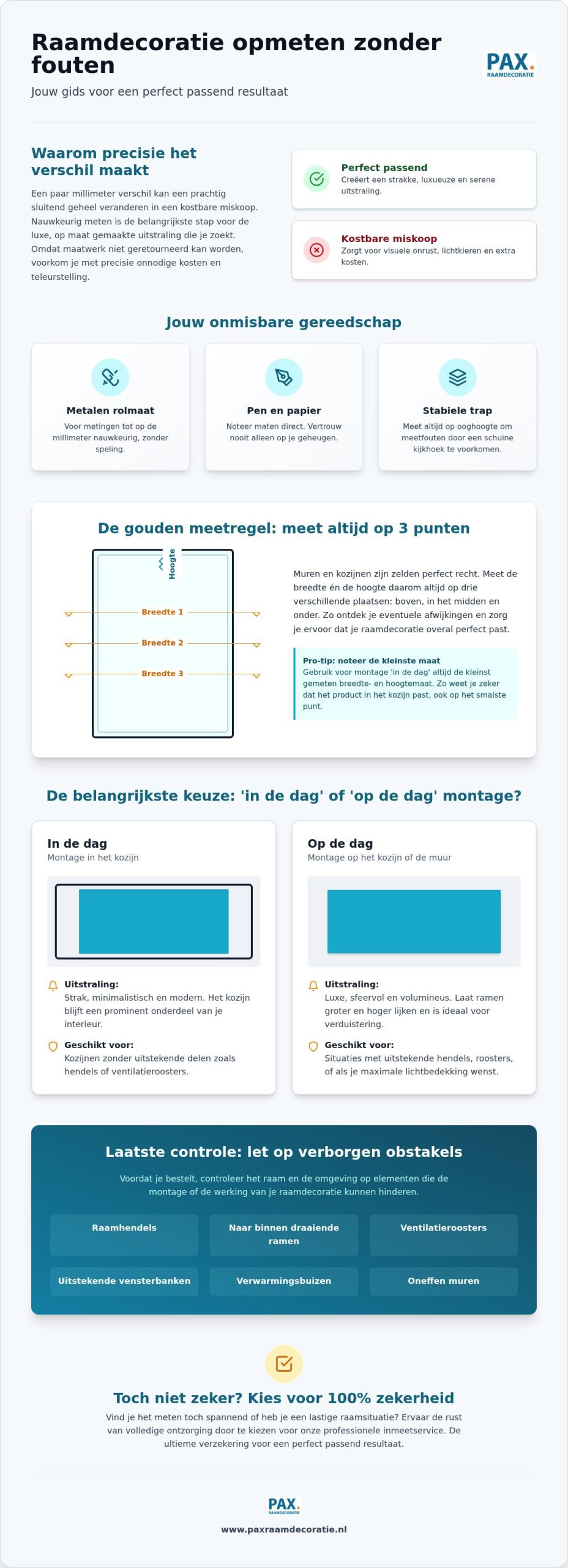 Raamdecoratie opmeten zonder stress: zo voorkom je kostbare meetfouten
