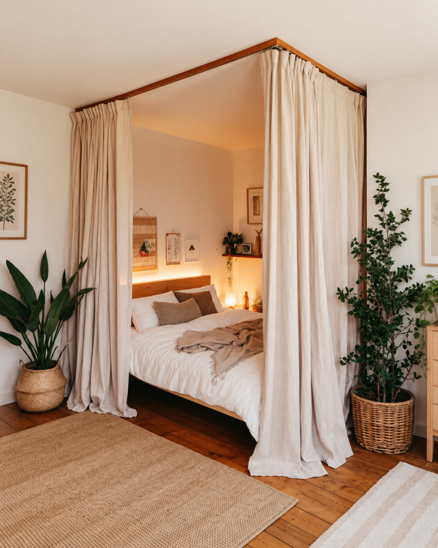 Hemelbed Gordijnen