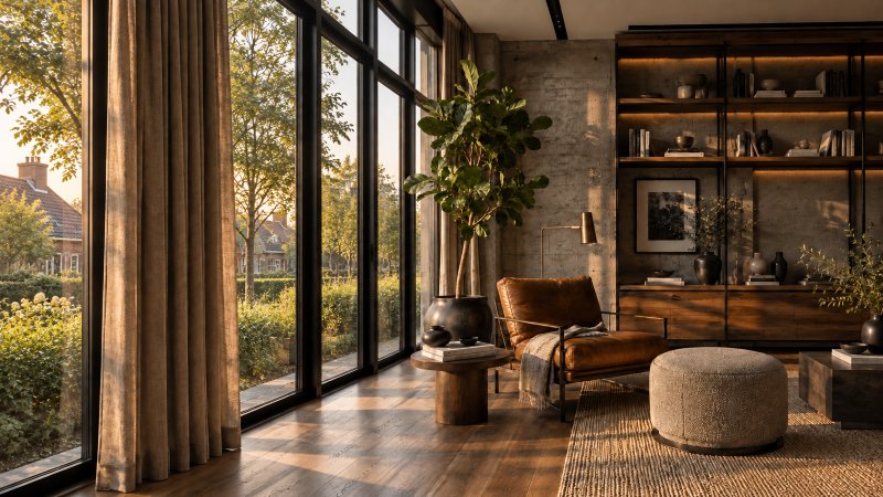 Raamdecoratie voor een industrieel interieur: stoer, strak en sfeervol
