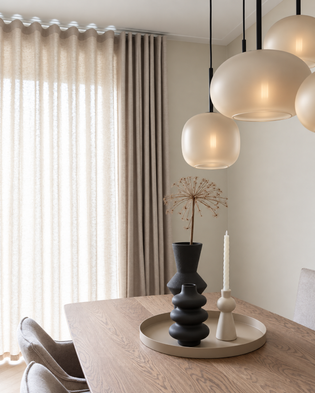 Wavegordijn In Modern Interieur