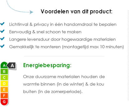 bespaar energiekosten jaloezieen